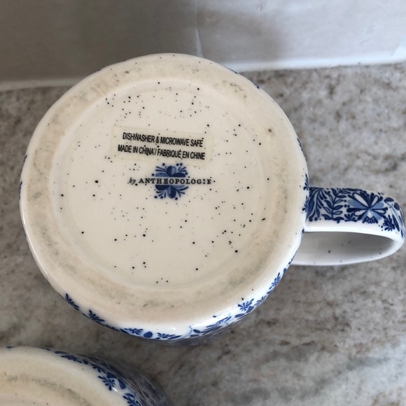 Anthro Folksong Monogram mugs - Picture 6 of 9